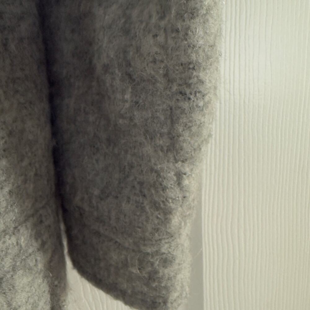 Madewell Gray Wool Blend Shirt Jacket Sz S 
Oversized Button Front Utility Coat - Picture 5 of 14